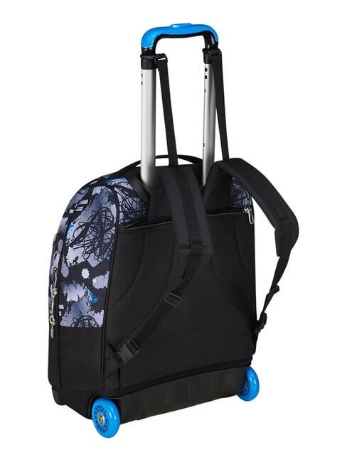 HUE E WRITES 2-r&auml;driger Trolley-Rucksack, fest montiert Reflexblau - Rucks&auml;cke mit Trolleyfunktion