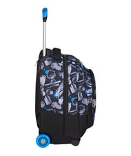 SEVEN HUE E WRITES 2-r&auml;driger Trolley-Rucksack, fest montiert Reflexblau - Rucks&auml;cke mit Trolleyfunktion - 2