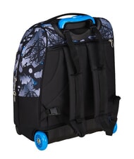 SEVEN HUE E WRITES 2-r&auml;driger Trolley-Rucksack, fest montiert Reflexblau - Rucks&auml;cke mit Trolleyfunktion - 7