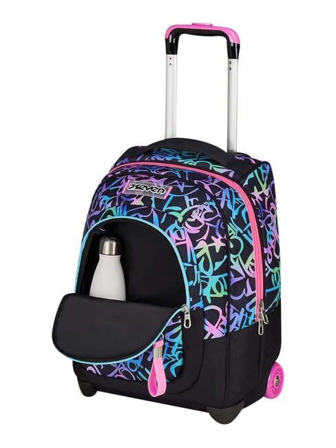 SPRINKLING 2-r&auml;driger Trolley-Rucksack, fest fuchsiafluo - Rucks&auml;cke mit Trolleyfunktion