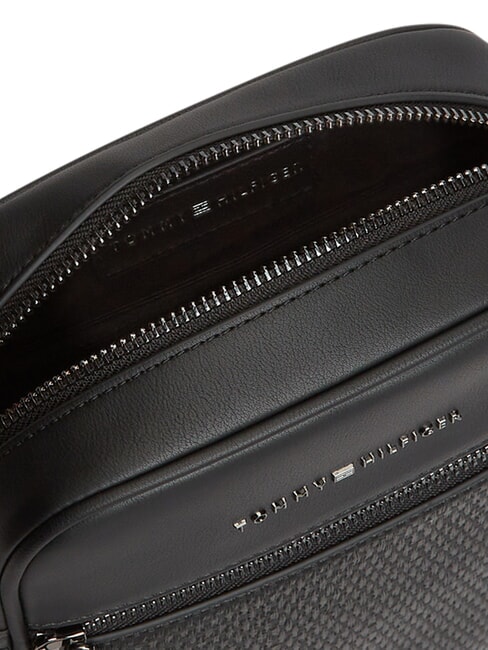 TH WOVEN Kleine Tasche mit Fach Schwarz - Umh&auml;ngetaschen Herren