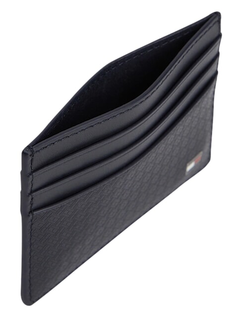 TH EMBOSSED Kreditkartenetui, Leder Raum blau - Brieftaschen Herren