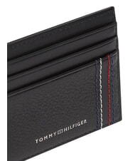 TOMMY HILFIGER TH CENTRAL Kreditkartenetui, Leder Schwarz - Brieftaschen Herren - 4