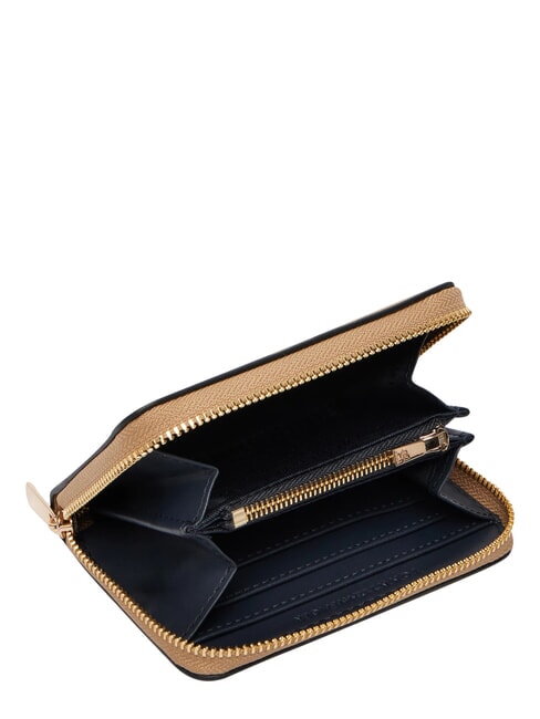 TH MODERN Kompakte Geldb&ouml;rse mit Rei&szlig;verschluss Safari-Leinwand - Brieftaschen Damen