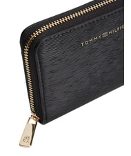 TOMMY HILFIGER TH MODERN Kompakte Geldb&ouml;rse mit Rei&szlig;verschluss Schwarz - Brieftaschen Damen - 3