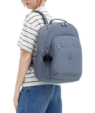 KIPLING SEOUL 15 "Laptop-Rucksack blauer Stein - Rucks&auml;cke f&uuml;r Schule &amp; Freizeit - 4
