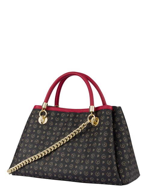 HERITAGE Handtasche mit Schultergurt schwarzer Lack - Damentaschen