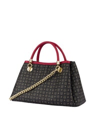 POLLINI HERITAGE Handtasche mit Schultergurt schwarzer Lack - Damentaschen - 3