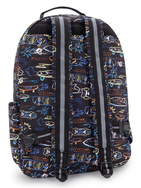 SEOUL LAP Rucksack mit 15"-Laptopfach Neon-Skateboard - Rucks&auml;cke f&uuml;r Schule &amp; Freizeit