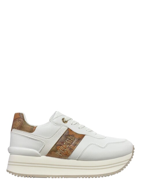 GEO Turnschuhe Wei&szlig; / Geo-Beige - Damenschuhe