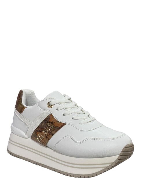 GEO Turnschuhe Wei&szlig; / Geo-Beige - Damenschuhe
