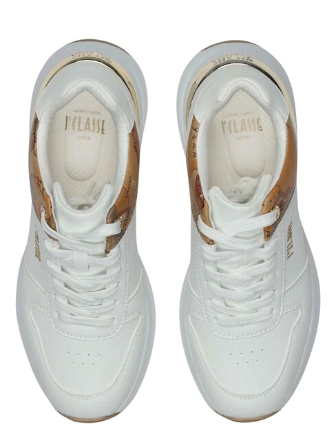 GEO Turnschuhe Wei&szlig; / Geo-Beige - Damenschuhe