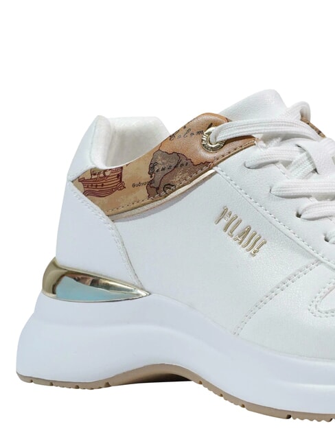 GEO Turnschuhe Wei&szlig; / Geo-Beige - Damenschuhe
