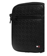 TOMMY HILFIGER TH EMBOSSED FLAG Kleine Handtasche Schwarz - Umh&auml;ngetaschen Herren - 5