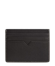 TOMMY HILFIGER TH SAFFIANO Kreditkartenetui, Leder Schwarz - Brieftaschen Herren - 2
