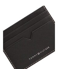 TOMMY HILFIGER TH SAFFIANO Kreditkartenetui, Leder Schwarz - Brieftaschen Herren - 5