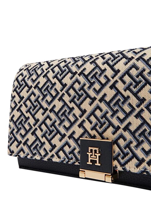 TH HER Mini-Tasche mit Ketten-Schulterriemen blau mono - Damentaschen