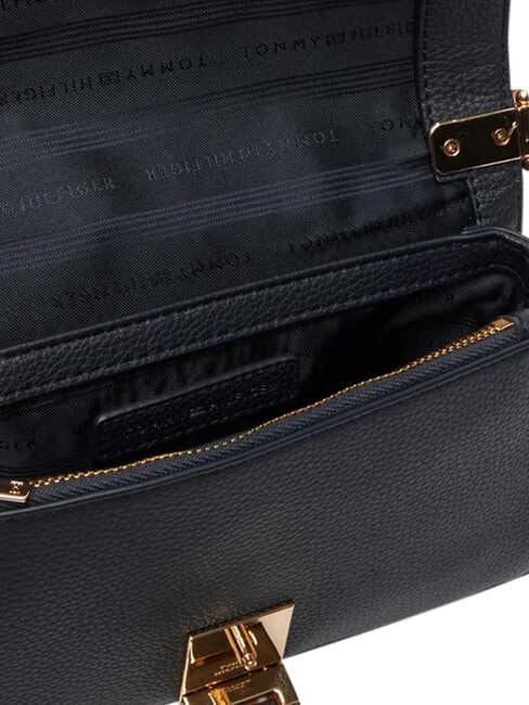 TH HER Mini-Tasche mit Ketten-Schulterriemen blau mono - Damentaschen