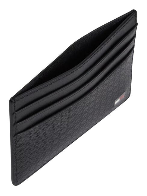 TH EMBOSSED Kreditkartenetui, Leder Schwarz - Brieftaschen Herren