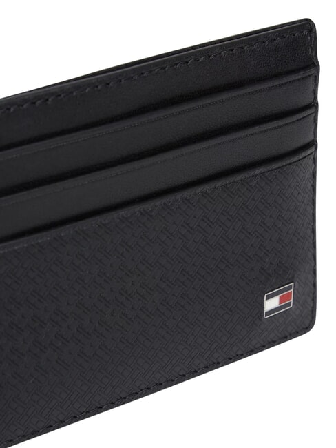 TH EMBOSSED Kreditkartenetui, Leder Schwarz - Brieftaschen Herren