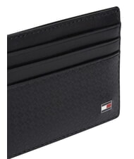 TOMMY HILFIGER TH EMBOSSED Kreditkartenetui, Leder Schwarz - Brieftaschen Herren - 5