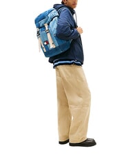 TOMMY HILFIGER TJ DENIM PATCHWORK Rucksack mit mehreren F&auml;chern, aus Denim - Rucks&auml;cke f&uuml;r Schule &amp; Freizeit