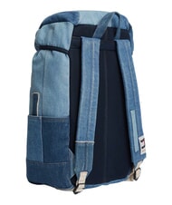 TOMMY HILFIGER TJ DENIM PATCHWORK Rucksack mit mehreren F&auml;chern, aus Denim Jeansflicken - Rucks&auml;cke f&uuml;r Schule &amp; Freizeit - 3