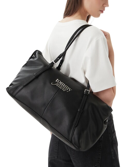 TJ BOLD Verstellbare Schultertasche, gro&szlig; Schwarz - Damentaschen