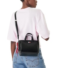 TOMMY HILFIGER TJ CITY CHARM Handtasche mit Schulterriemen Schwarz - Damentaschen - 2