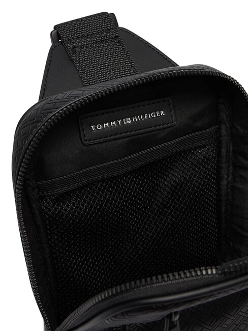 TH EMBOSSED FLAG Ein-Schulter-Tasche Schwarz - H&uuml;fttaschen