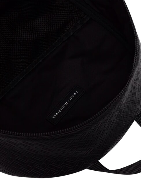 TH EMBOSSED FLAG Rucksack mit Vordertasche Schwarz - Rucks&auml;cke f&uuml;r Schule &amp; Freizeit