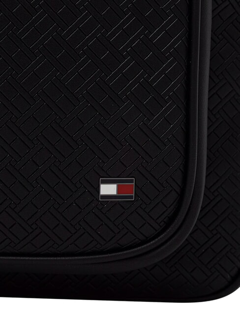 TH EMBOSSED FLAG Rucksack mit Vordertasche Schwarz - Rucks&auml;cke f&uuml;r Schule &amp; Freizeit