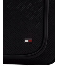 TOMMY HILFIGER TH EMBOSSED FLAG Rucksack mit Vordertasche Schwarz - Rucks&auml;cke f&uuml;r Schule &amp; Freizeit - 5