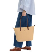 TOMMY HILFIGER POPETTE Schultertasche, XL Sand-Mono - Damentaschen - 2