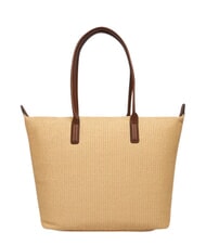 TOMMY HILFIGER POPETTE Schultertasche, XL Sand-Mono - Damentaschen - 3