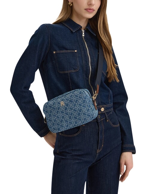 POPETTE Mini-Schultertasche blauer Denim - Damentaschen