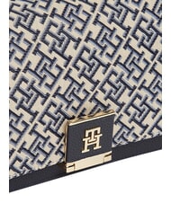 TOMMY HILFIGER TH HER Handtasche mit Schulterriemen blau mono - Damentaschen - 4