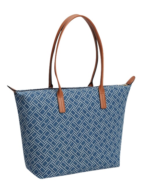 POPETTE Schultertasche, XL blauer Denim - Damentaschen