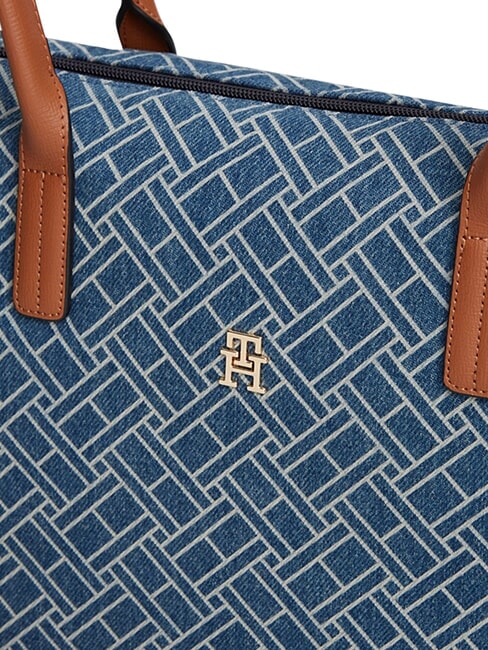 POPETTE Schultertasche, XL blauer Denim - Damentaschen