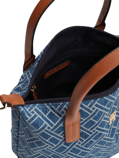 POPETTE Handtasche mit Schulterriemen blauer Denim - Damentaschen