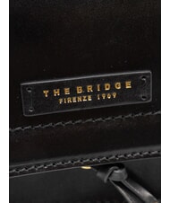 THE BRIDGE ELBA Ledertasche mit Schulterklappe Schwarzes Gold - Damentaschen - 3