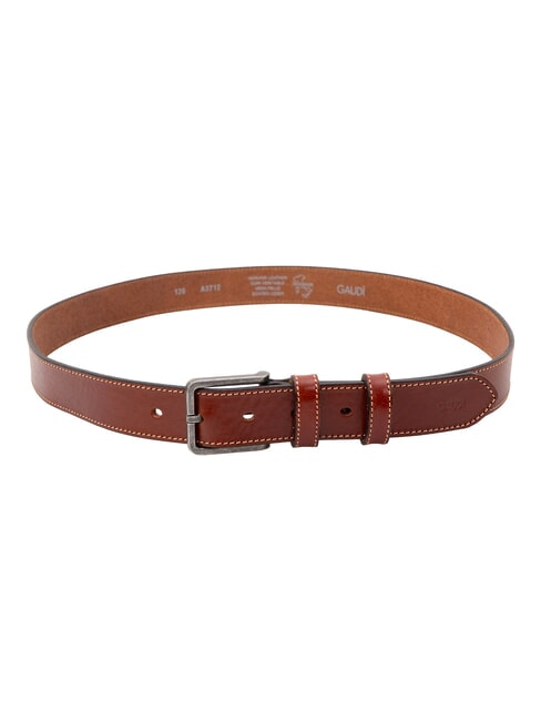 BELT Lederg&uuml;rtel Tabak - G&uuml;rtel