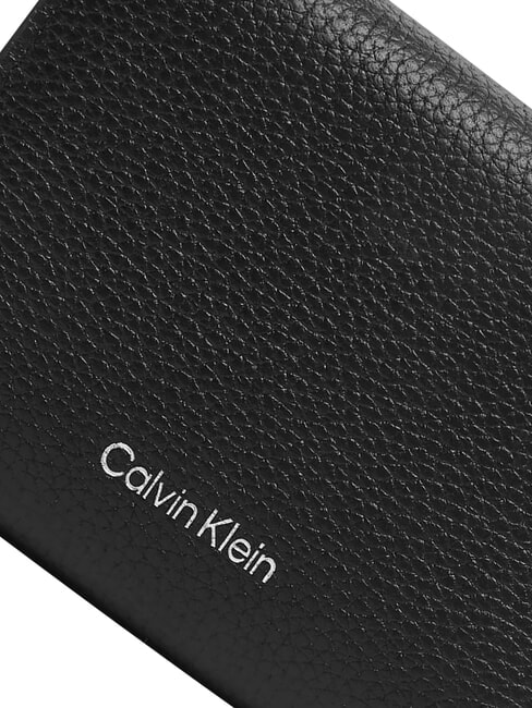 HARDWARE EMBLEM PEBB Rei&szlig;verschlussgeldb&ouml;rse aus Leder auf Schwarz - Brieftaschen Damen