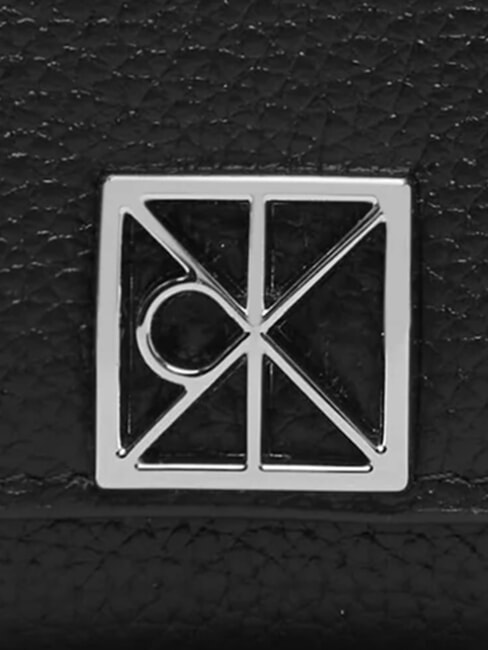 HARDWARE EMBLEM PEBB Rei&szlig;verschlussgeldb&ouml;rse aus Leder auf Schwarz - Brieftaschen Damen