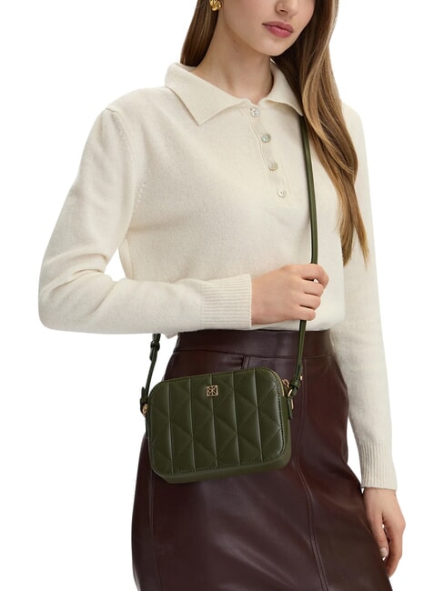 QUILTED EMBLEM Mini-Schultertasche Zypresse - Damentaschen