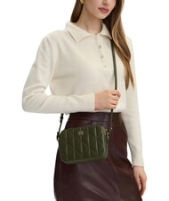 CALVIN KLEIN QUILTED EMBLEM Mini-Schultertasche Zypresse - Damentaschen - 2