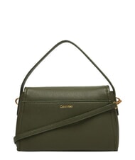 CALVIN KLEIN HARDWARE EMBLEM PEBB Handtasche mit Schulterriemen Zypresse - Damentaschen - 3