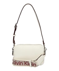 CALVIN KLEIN SIGNATURE LOGO STRAP Kameratasche mit Doppelfunktion Wei&szlig;es Steinkraut - Damentaschen - 3