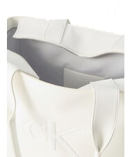 CALVIN KLEIN BOLD MONOGRAM Schulter-Eink&auml;ufer Wei&szlig;es Steinkraut - Damentaschen - 3