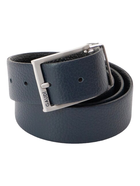 CERVO Lederg&uuml;rtel schwarz/blau - G&uuml;rtel